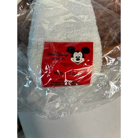 Walt Disney Productions Mickey Mouse Baby Booties 1980s NOS Sealed Size 0–1 USA - Picture 5 of 8